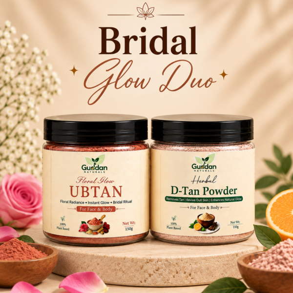 Bridal Glow Combo – Floral Glow Ubtan + D-Tan Powder