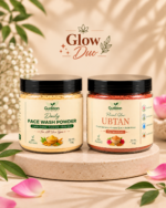 Glow Duo – Face Wash Powder + Floral Glow Ubtan